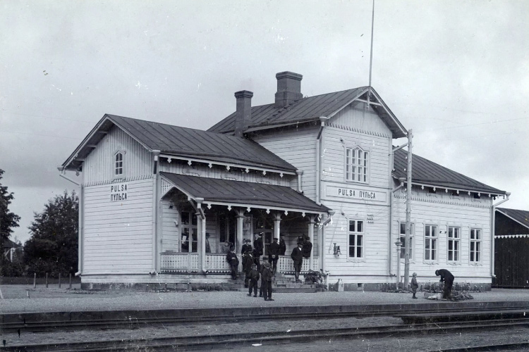 Здание вокзала в 1908 или 1909 году. Фото: Suomen Rautatiemuseo