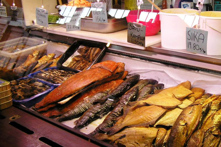 Рыбный магазин в Финляндии