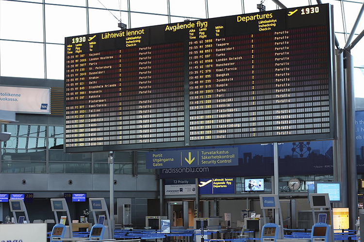 Расписание рейсов в аэропорту Вантаа