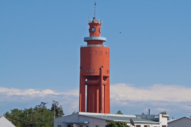 Главной визитной карточкой Ханко является водонапорная башня из красного кирпича. Фото: flickr.com