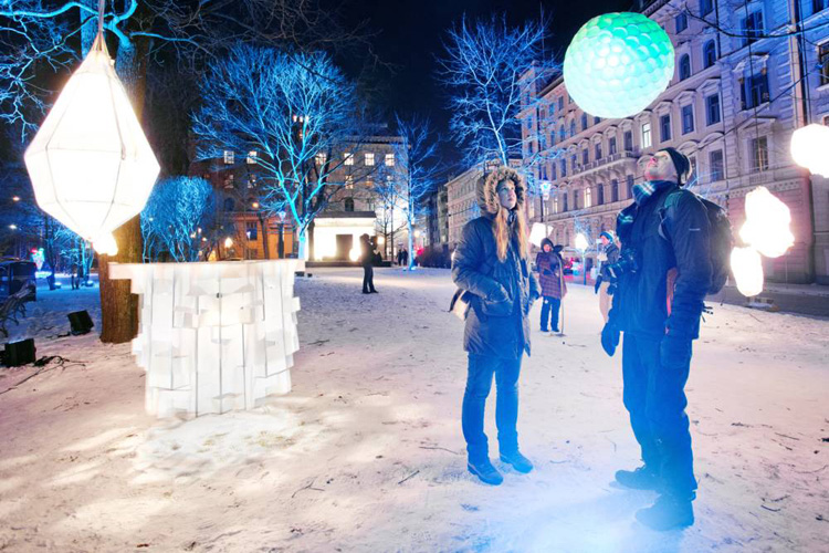 Фестиваль света Lux Helsinki проходит каждый год. Фото: qbank.se