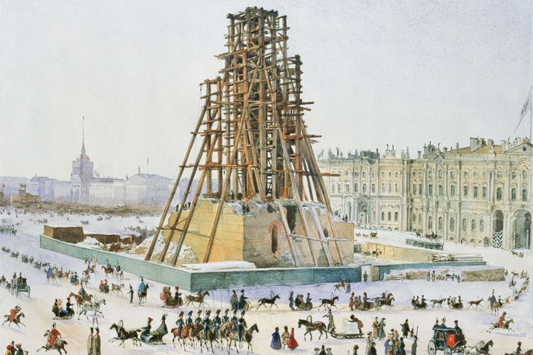 Красный гранит стали завозить из Финляндии в Петербург в конце XVIII века. Фото: livejournal.com