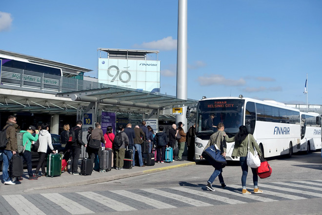 Фирменный автобус-экспресс Finnair City