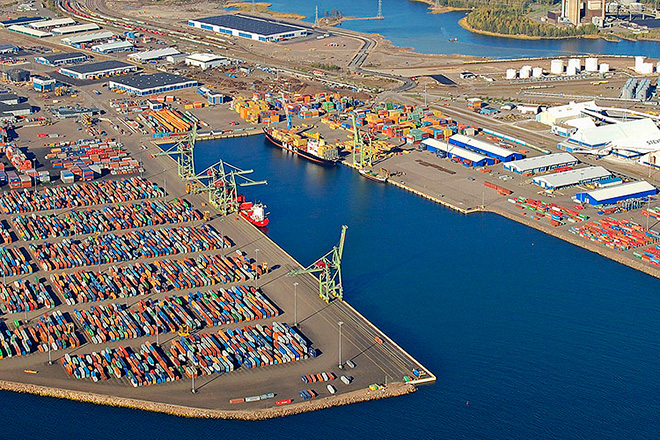 Порт Котки в Финляндии
