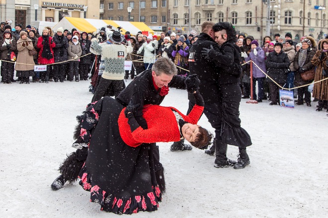 В феврале в Тампере проводится фестиваль «Снежное танго»