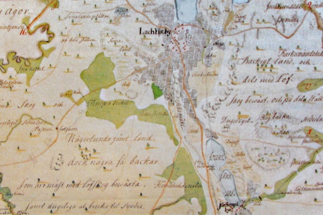 Старая карта Лахти