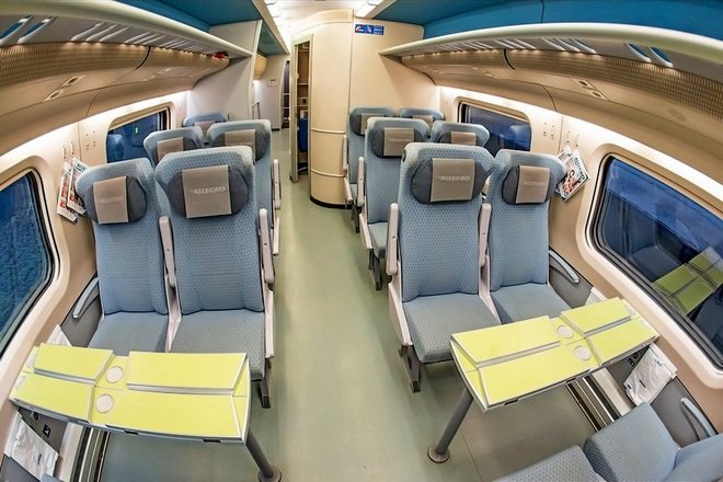 Пассажирские места в поезде «Аллегро»