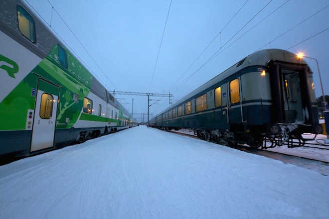 Поезд в Рованиеми